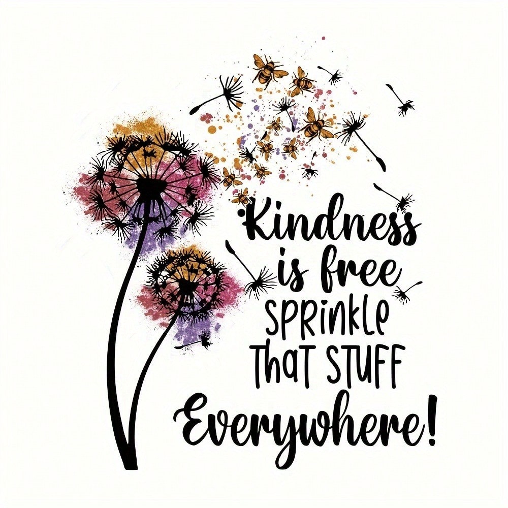 1/2/3/Pcs Colorful Dandelion Heat Transfer Iron-On Patch Stickers, DIY Handmade Art Clothing Fabric Decoration Stickers Suitable For DIY T-Shirts, Sweatshirts, Jeans, Backpacks, Handbags, Pillows, Bas