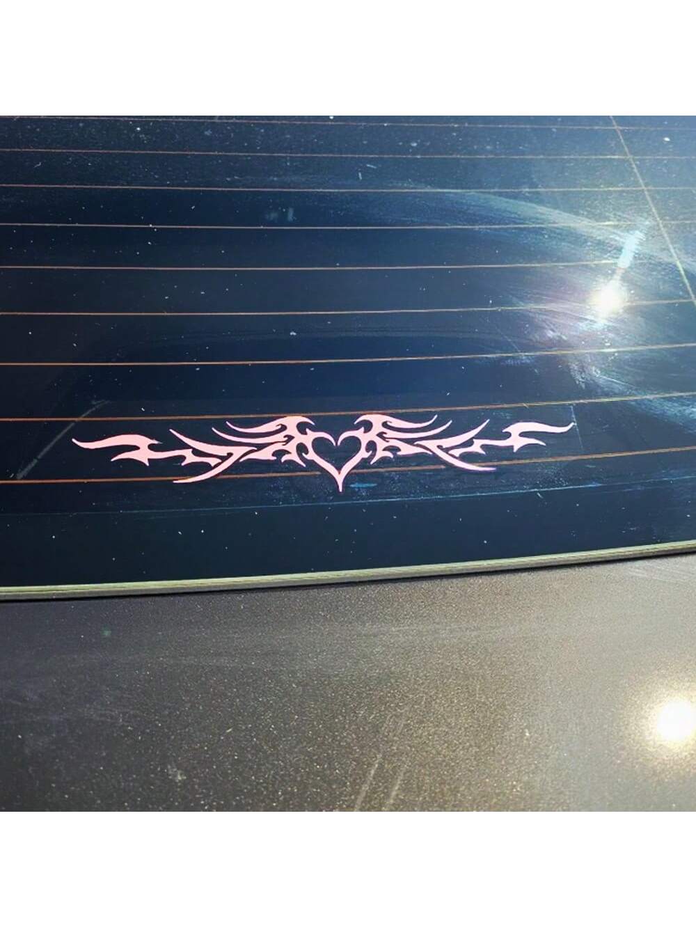 1 Pc Heart Wings Car Bumper Sticker Rear Windshield Decal, Cute Vinyl Y2K Tramp Stamp Decal For Cars, Trucks