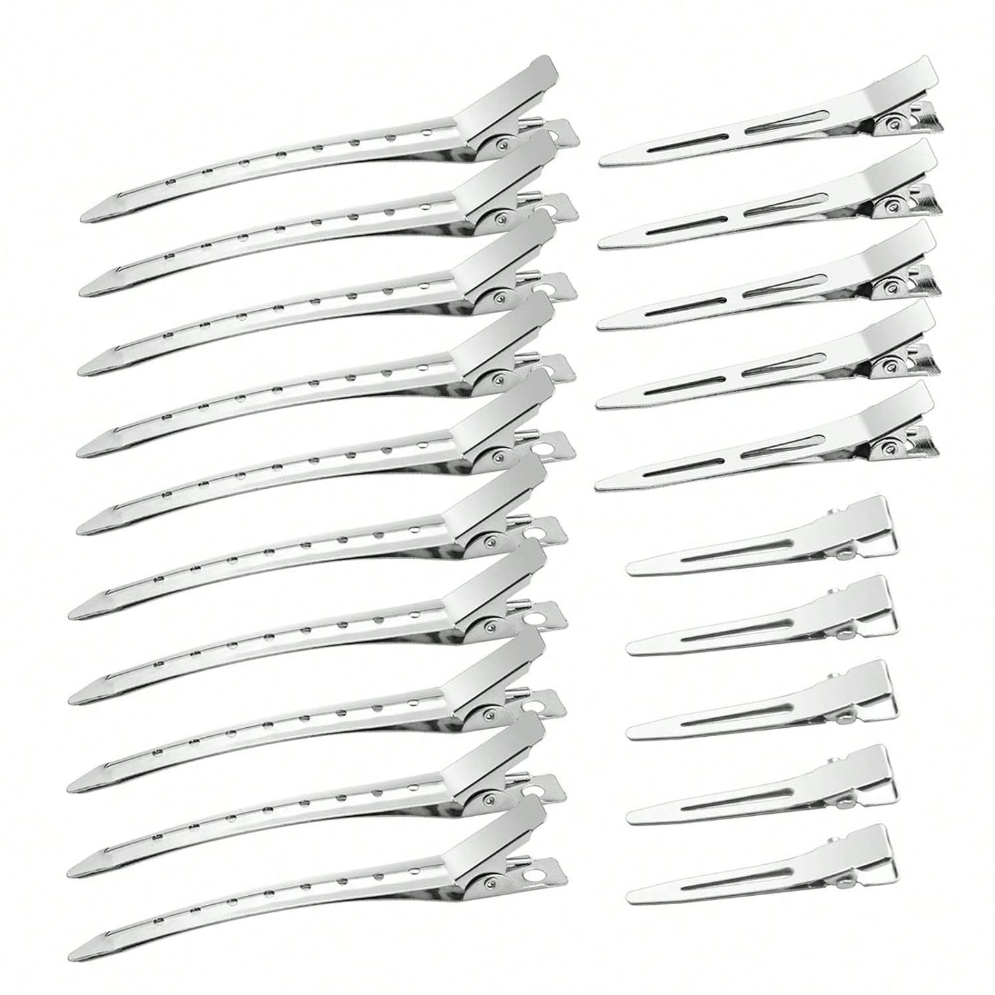 100Pcs Professional Ladies Salon Fixed Hair Pin 5.5cm Curl Metal Hair Clips Hair Root Fluffy Clips DIY Tools Hair Accessories Makeup No Crease Hair Clip Hairdressing Styling Tool(100pcs/50pcs/30pcs/15