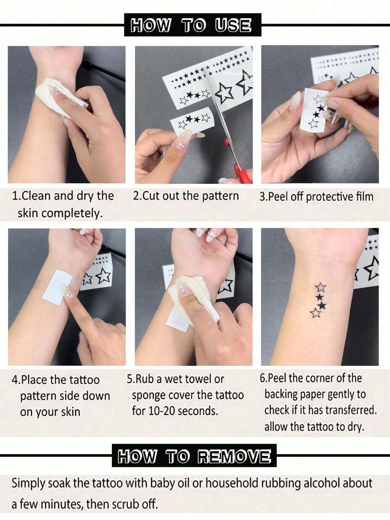 1pc Blue Glow-In-The-Dark And White Ink Glow-In-The-Dark Original Body Art Temporary Tattoo Sticker, Sparkling Star Pattern For Eyes, Glittery Face And Body Waterproof Fake Tattoo, Lasts 2-5 Days, Cov