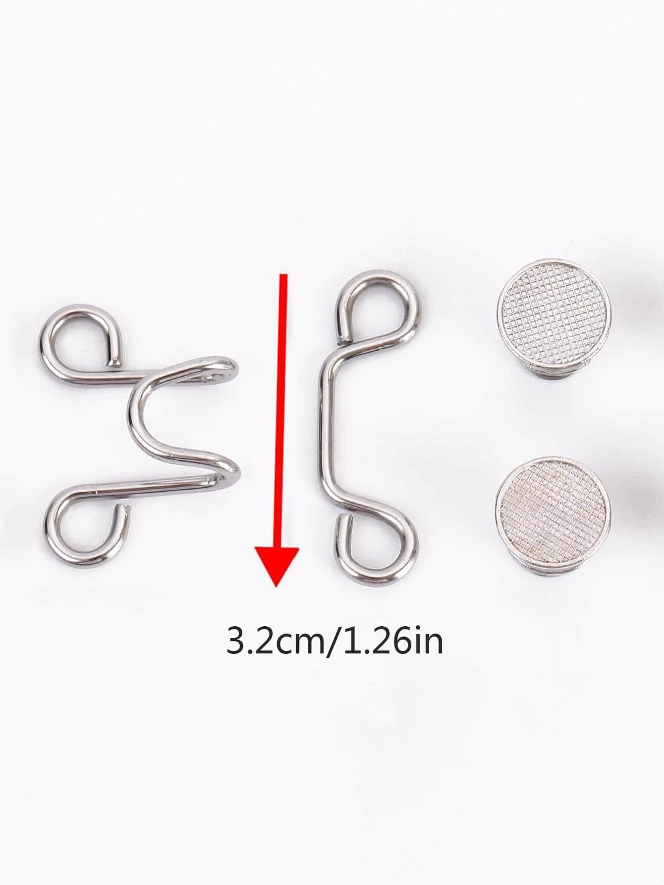 1pc Iron Alloy Button, Modern Removable Adjustable Hand Sewing & Craft Supply For Trousers