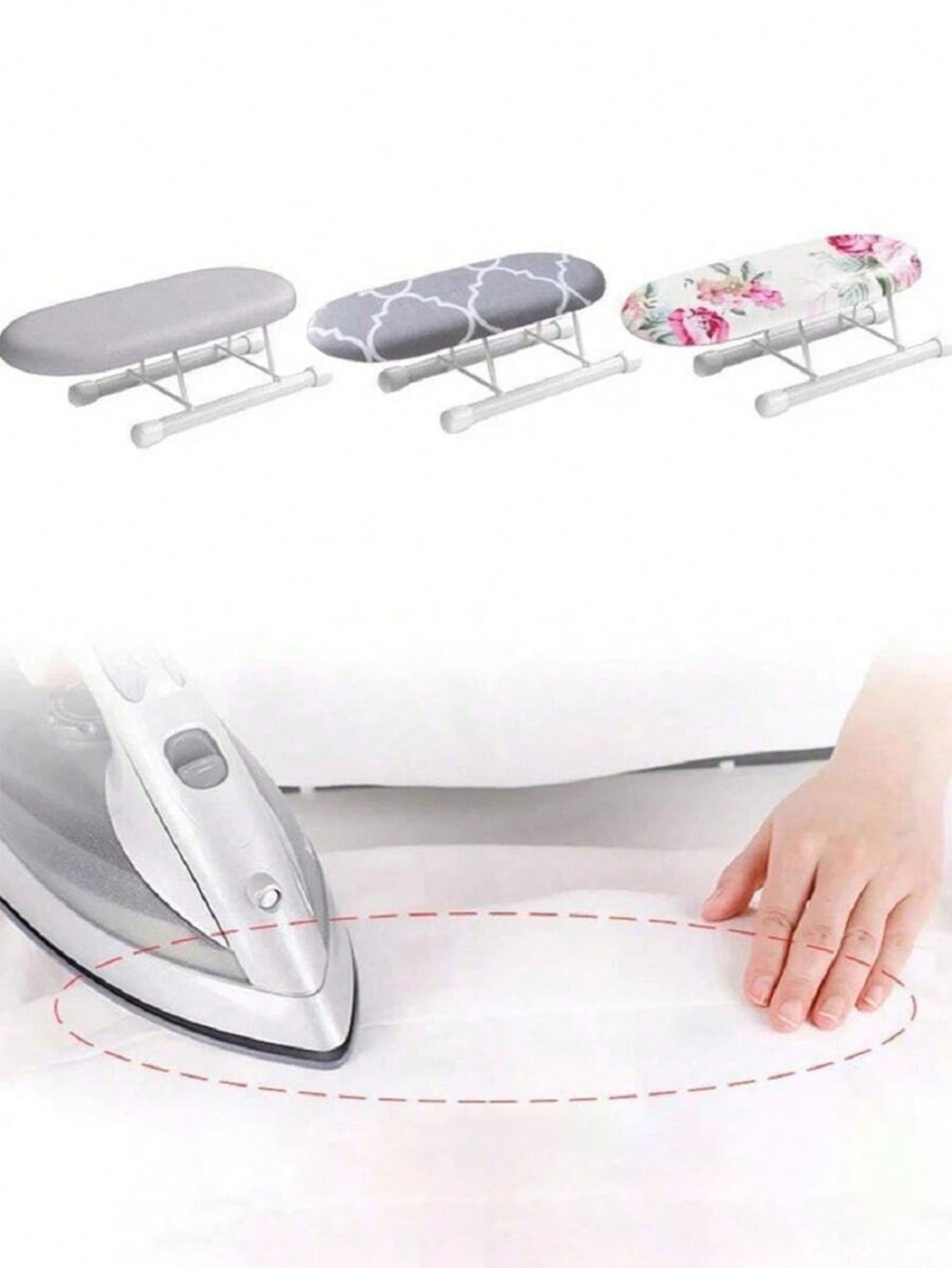 1pc Mini Ironing Board With Folding Legs,Suitable For Collar And Cuffs,Mini Ironing Board, Other Sewing Tools & Accessories, Portable Household Clothes Ironing Rack, Home Supplies Heat Resistant Ironi