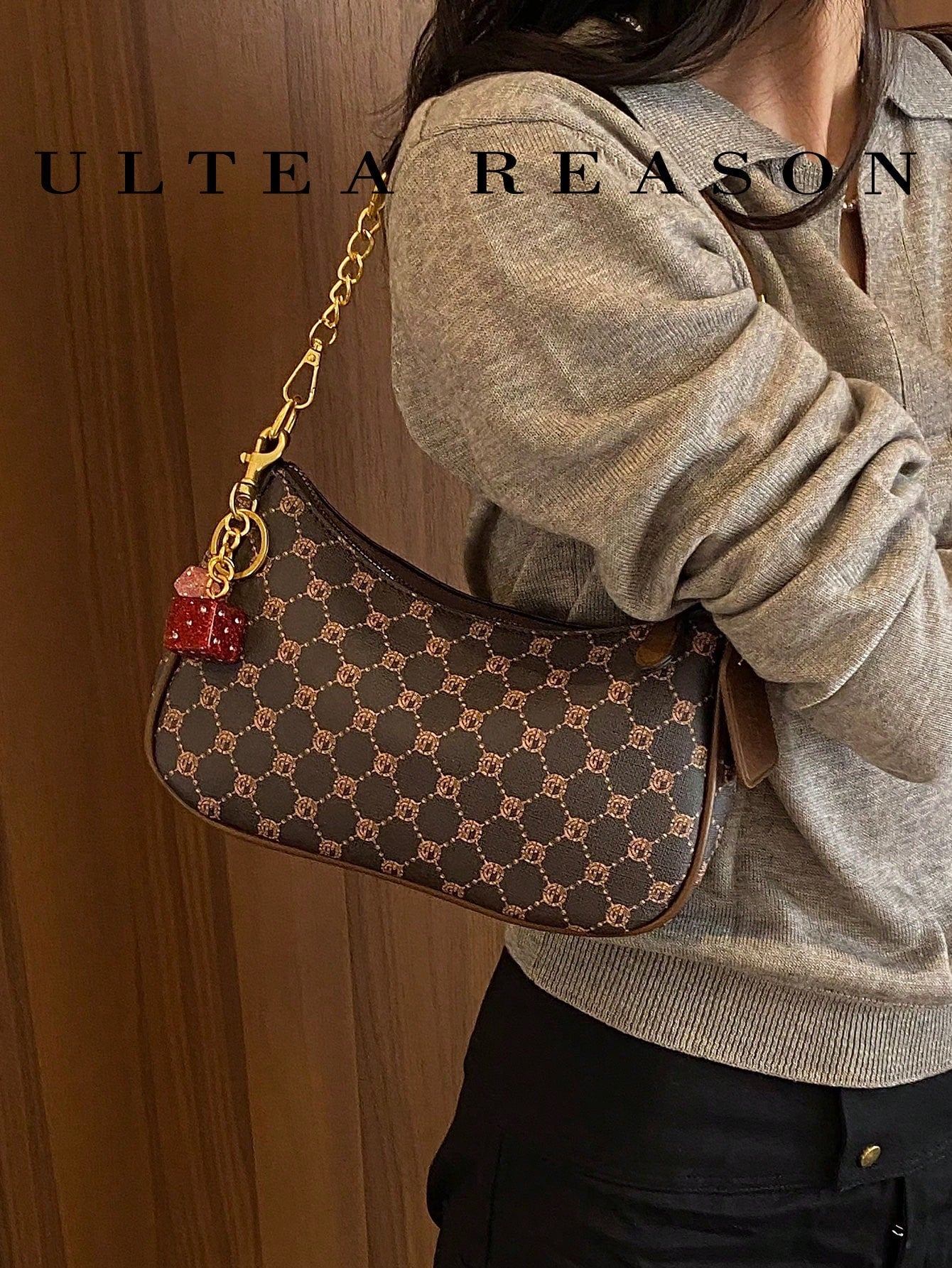 1pc Solid Color PU Leather New Women's Backpack, One Shoulder Bag, Crossbody Bag, Fashion Crescent-Shaped Handbag, Suitable For Commuting, Shopping, Dating