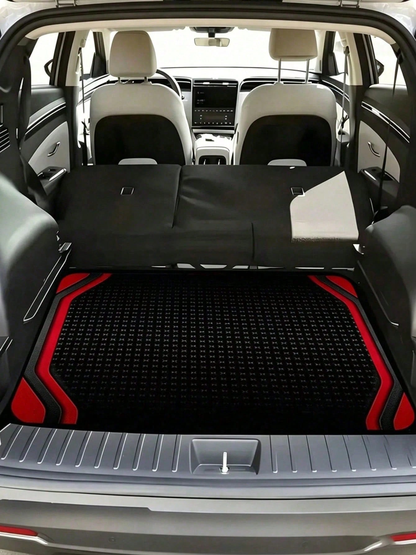 1PC Universal Adjustable Car Trunk Mat, Durable Dust-Proof, Easy To Clean Cargo Liner, Waterproof Anti-Slip For SUV Truck Van Pet Travel Luggage Storage