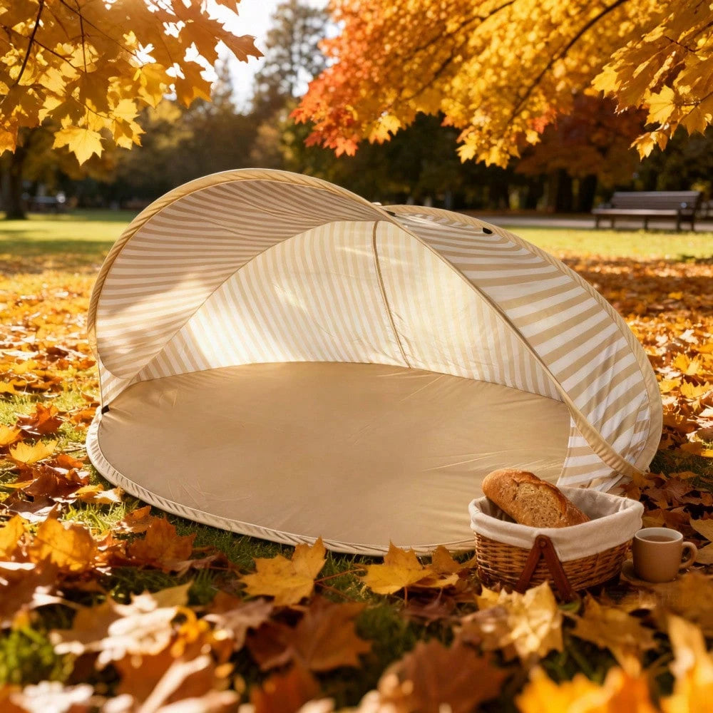 2-Second Pop-Up 2-Person Beach Tent! No Assembly Required. Portable Pop-Up Sunshade, Easy-To-Use Outdoor Canopy Perfect For The Beach, Picnics, Parks, Camping, And Family Outings.