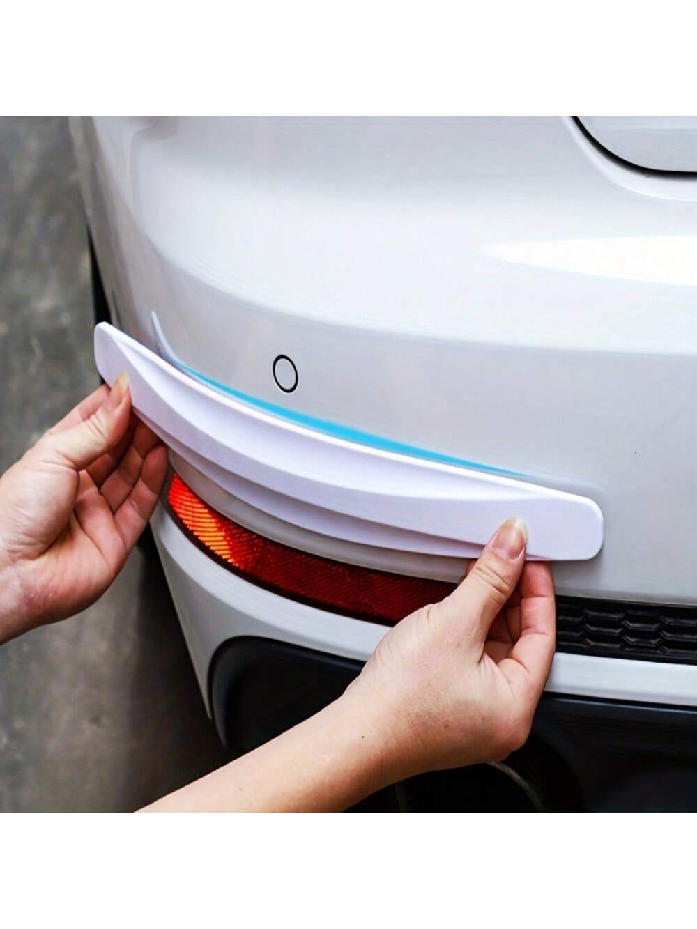 2pcs Car Bumper Protector Guard Anti-Scratch Anti-Collision Strip With Blades For Car Accessories