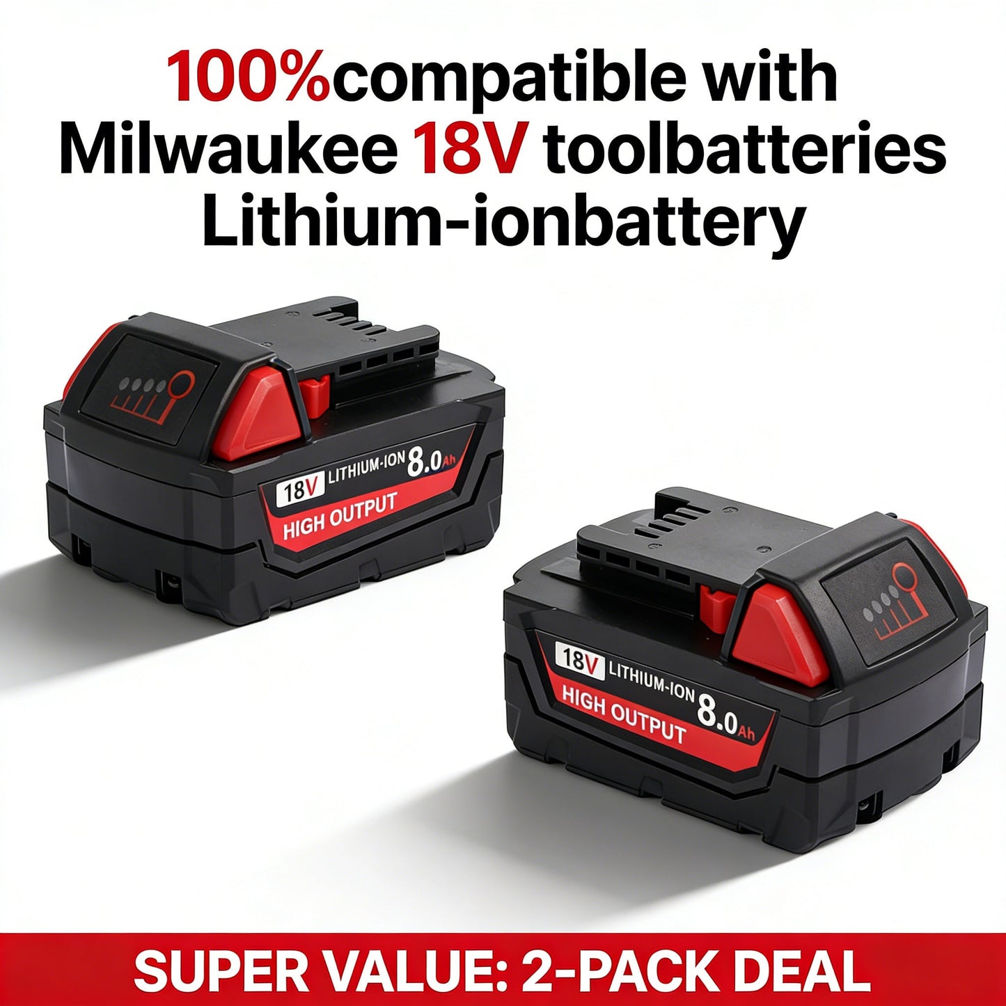 8.0Ah 18V Battery For Tools 48-11-1850 48-11-1860 48-11-1820 48-11-1840 48-11-1815 48-11-1830 48-11-1870 Fast