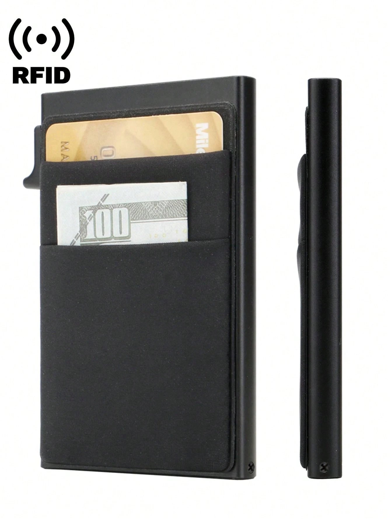 Aluminum Alloy Anti-Theft Card Case Wallet Birthday/Valentine's Day/Father's Day Gift Travel Back To School Card Holder Wallet Business Card Holder Credit Card Holder For Men Mini Wallet Card Wallet R