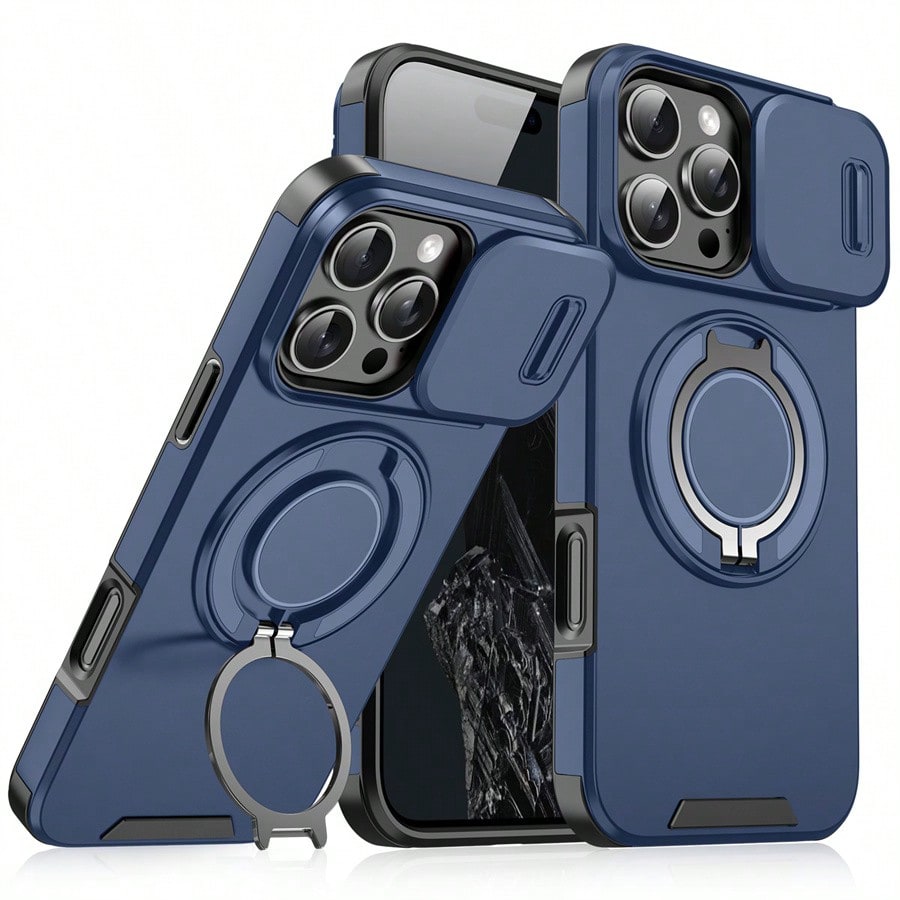 Compatible With IPhone 17 Pro Max 16E 16 15 14 13 12 11 Pro Max Phone Case, Anti-Drop Armor Sliding Cover Protective Case, Compatible With IPhone 16 Pro Max 16 Pro 16 Plus 17 Pro 17 Air 13 Pro Max, Ga