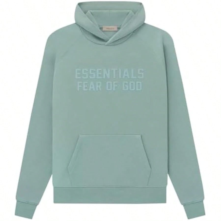 Essentials Fear Of God Oversized Hoodie FW21-FW24| Vintage Flocking Loose Streetwear Sweatshirt, High-End Cotton For Men & Women