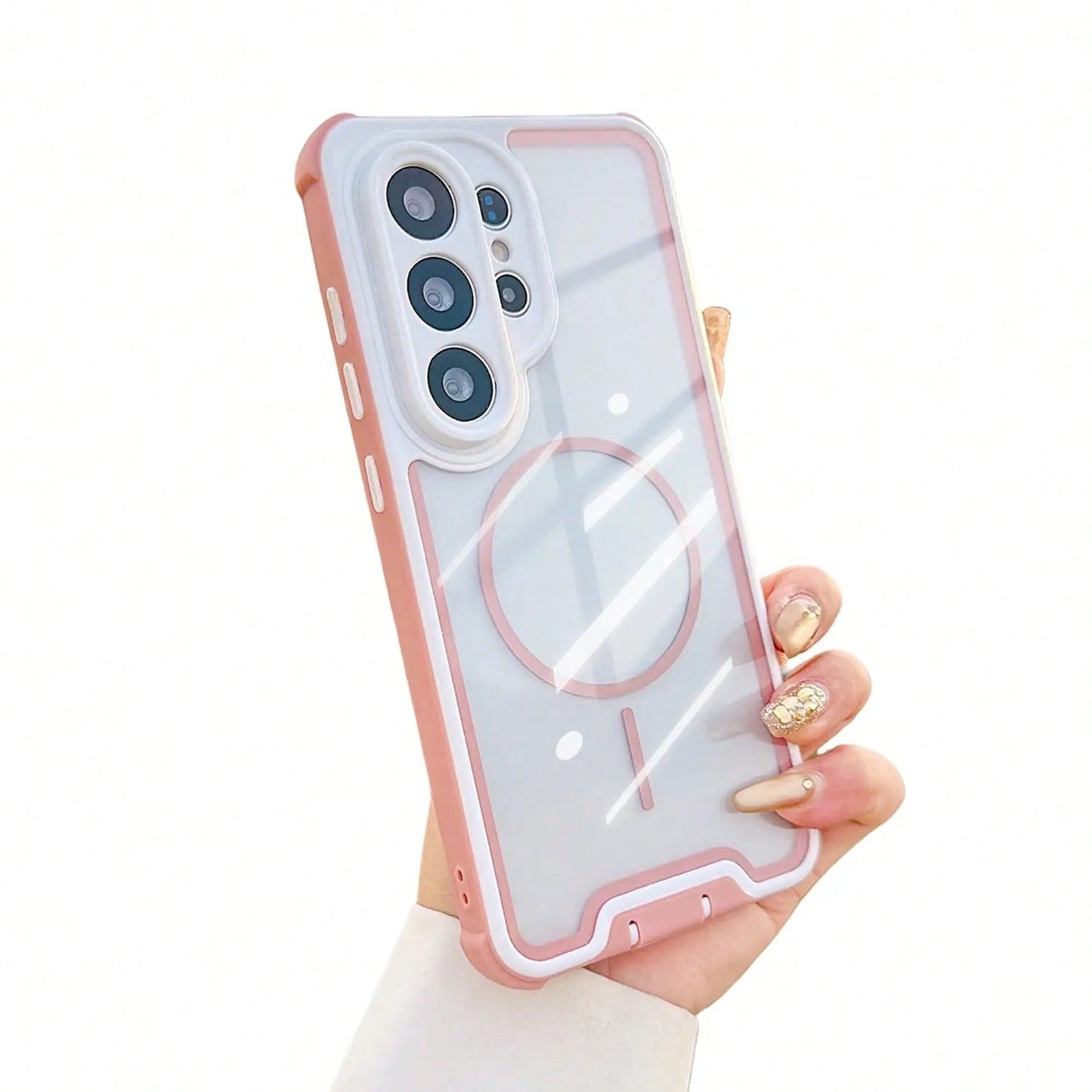 For Galaxy S26 S25 S24 S23 Ultra Plus- Military-Grade Shockproof Clear MagSafe Case, Dual-Layer Protection,#SummerVibesMade With An Friendly Antibacterial Coating, It's The Perfect Gift For Birthday