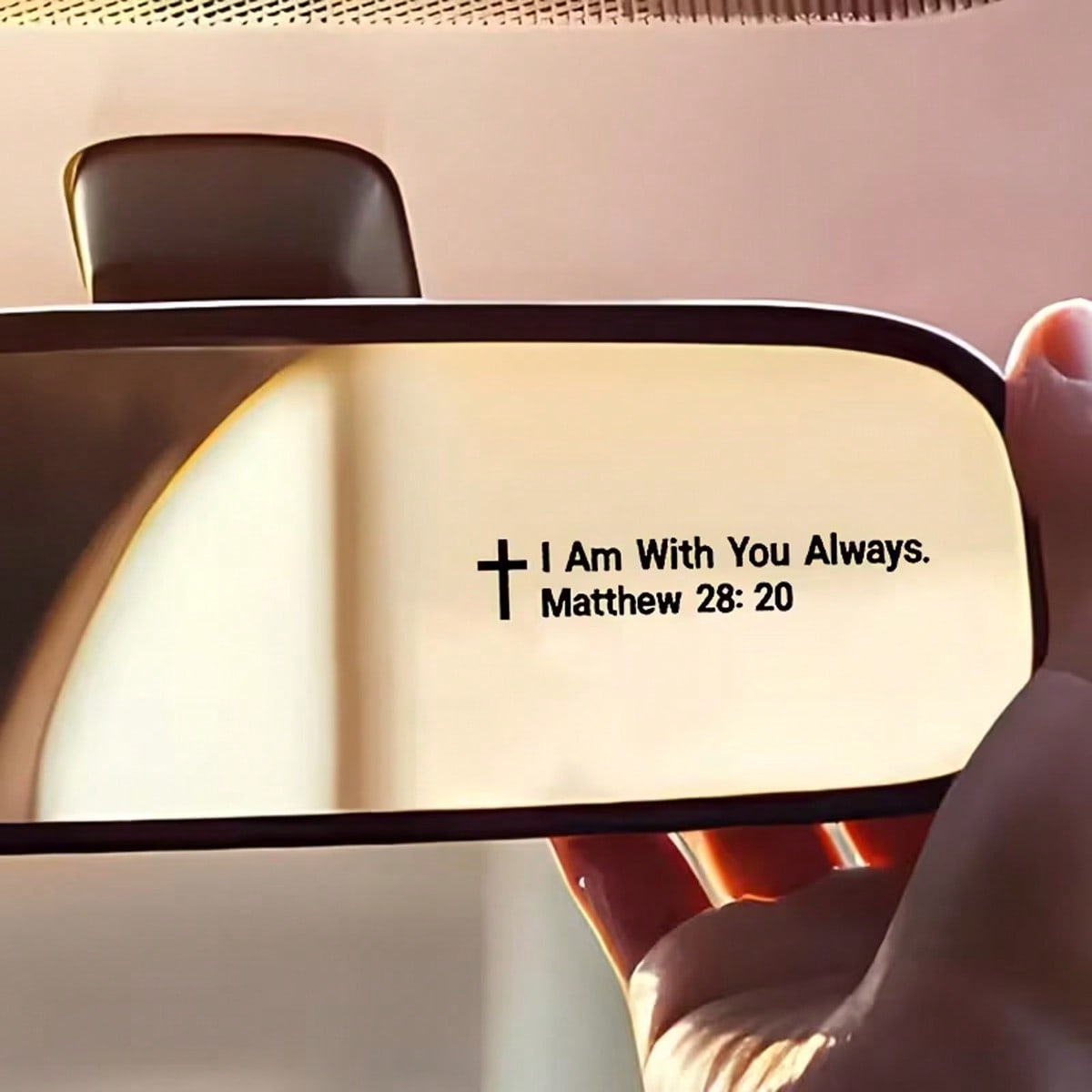 "I'll Be With You Always" Car Sticker, Easy To Peel And Stick (No Residue), Durable Sticker, Suitable For Cars, Motorcycles, Laptops, Windows, Cute Waterproof Sunscreen No Residue Vinyl Sticker