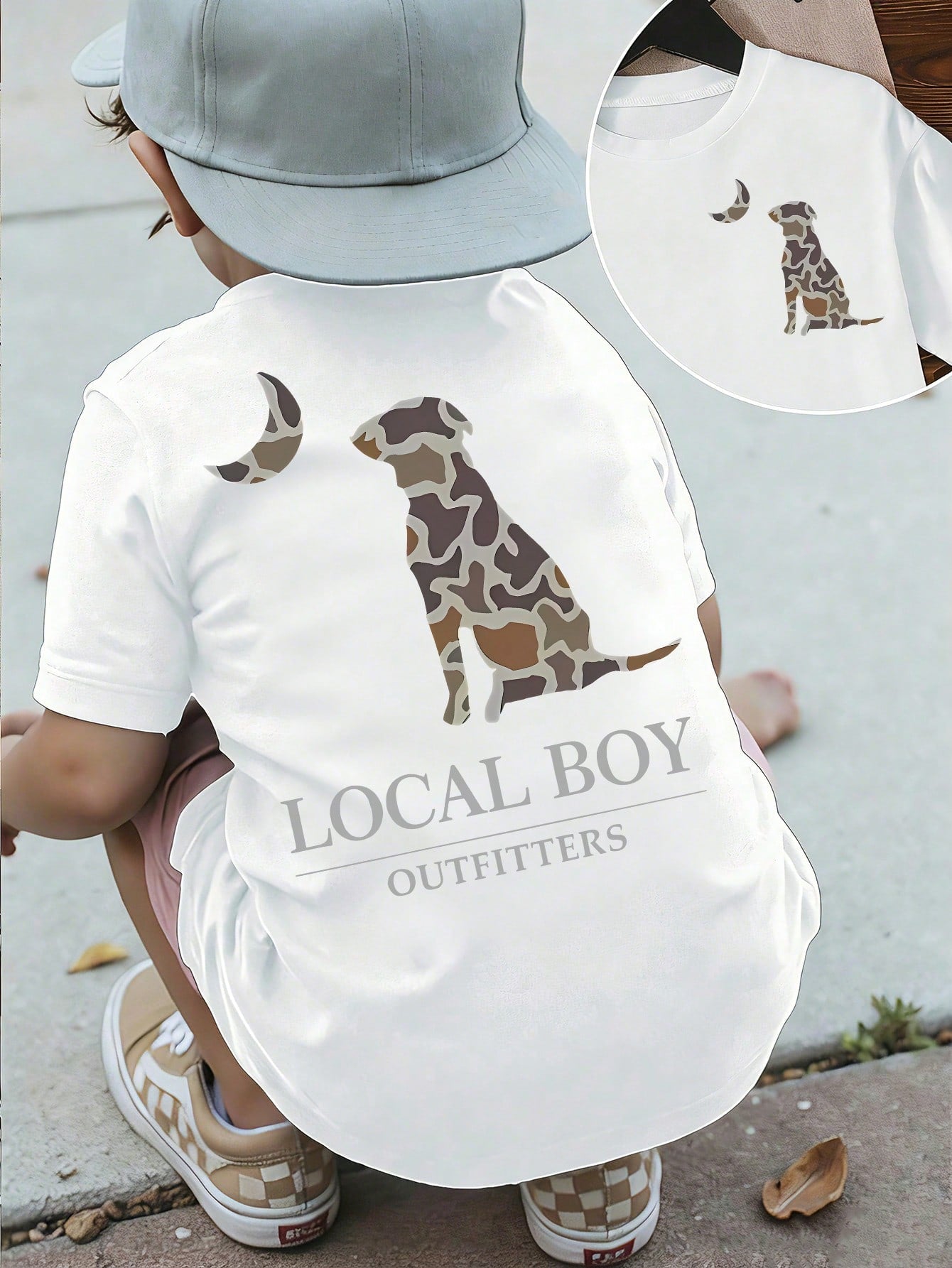 Little Boy Short-Sleeved T-Shirt- Creative Letter Pattern Print, Comfortable Boys' Clothing, Suitable For Casual Short-Sleeved Tops In Spring And Sum