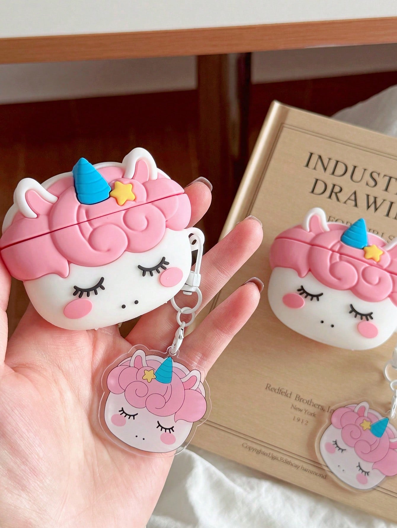 Lolla 1pc Little Monster Bluetooth Earphone Case Compatible With Airpods Pro/Pro2/Pro3/Airpods4 Earphone Protective Cover