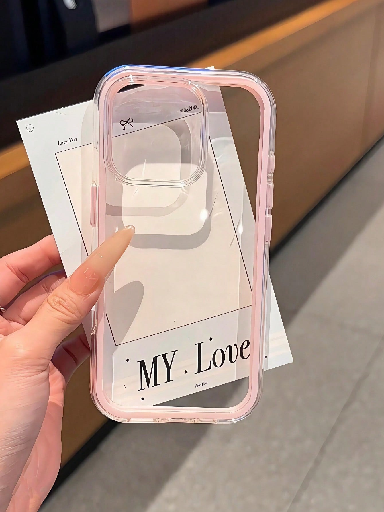 Minimalist White Pink Black Blue Bow Decor Slogan Elements Basic Phone Cases 3-In-1 Thick Hard Material Colorful Solid Color Frame Personalized Creative Anti-Drop Full Coverage Transparent Compatible