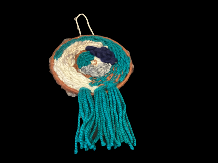 Mixed fiber wall hanging