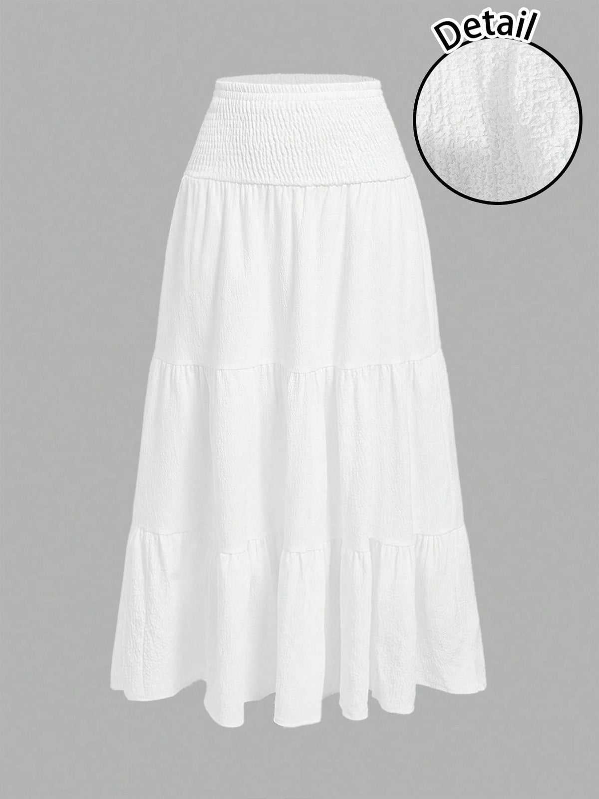 MOD Casual Vacation Style Plaid Bubble Crinkle Skirt For Women, Suitable For Summer Vacation Chic Dress
