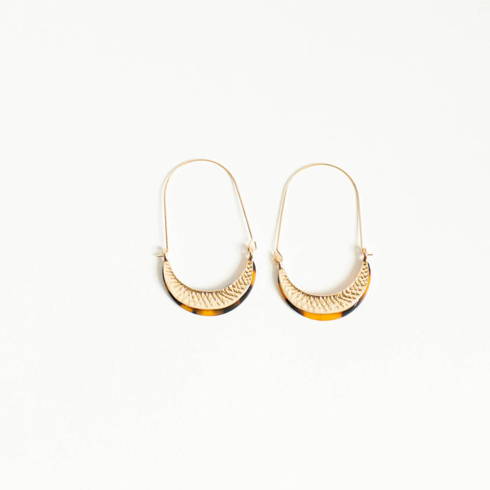 Olivia Earring - Tortoise