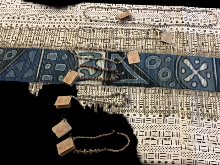 Recycled paper necklace