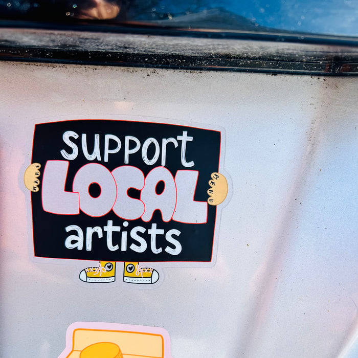 Support Local Artists Vinyl Sticker
