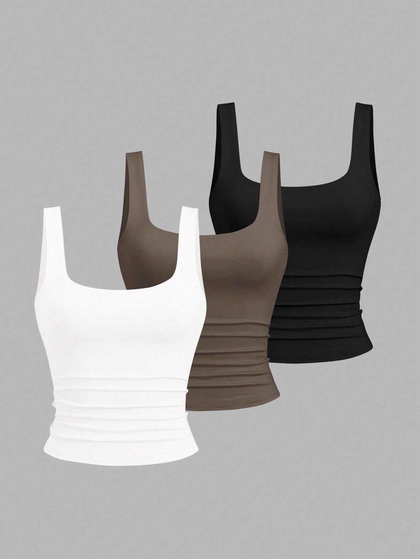 Sweetra Women Casual Solid Color Tank Top For Summer