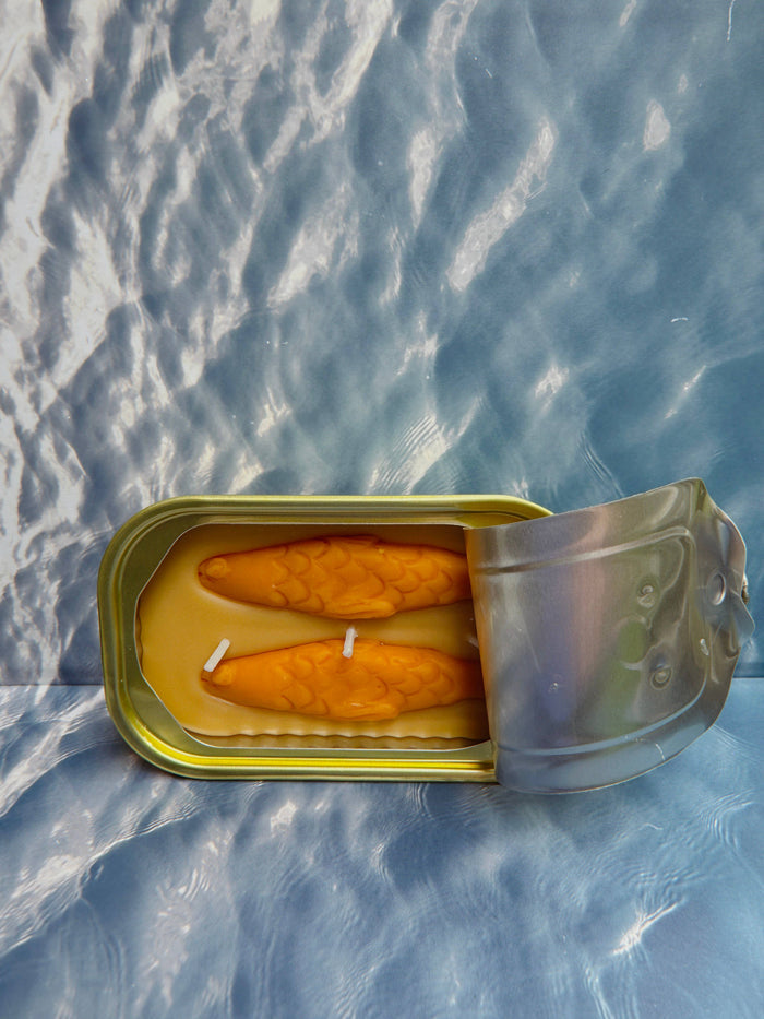 Tinned Fish Candle - Sandalwood Woodsy Scent