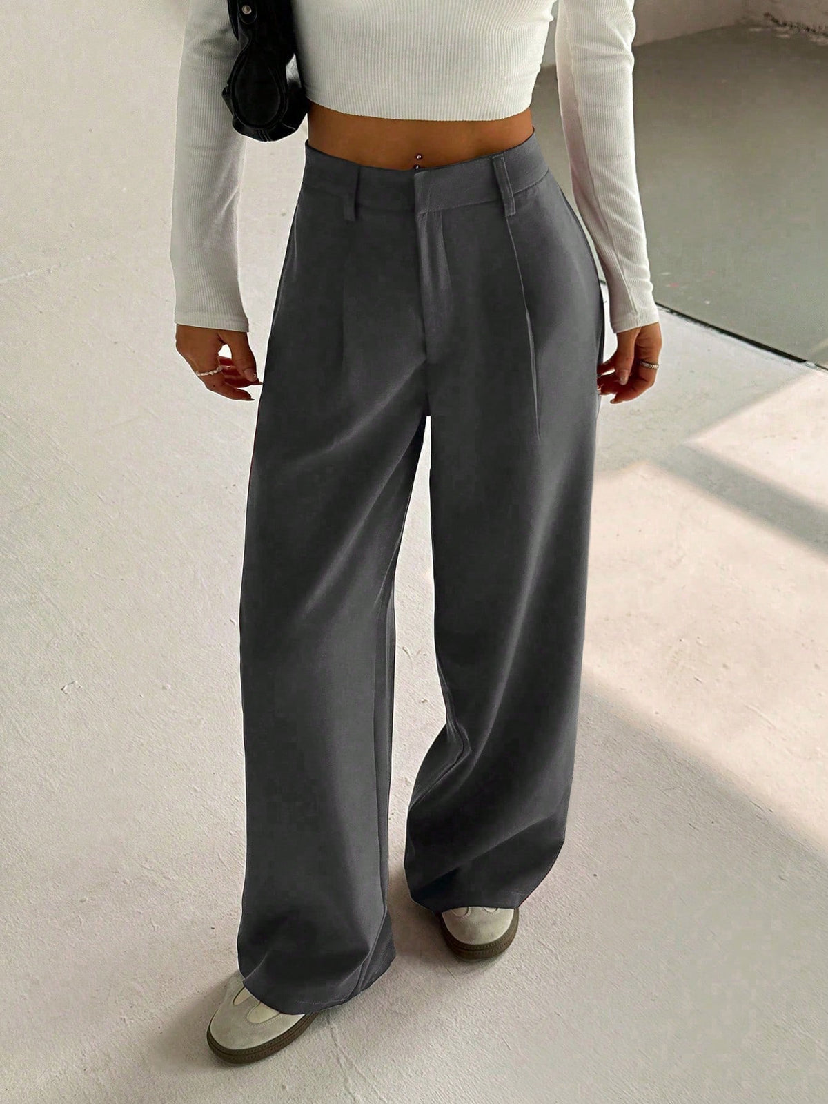 Unity Women's High-End Elegant Slim Loose Casual Wide Leg Pants Fall Cloth For Women