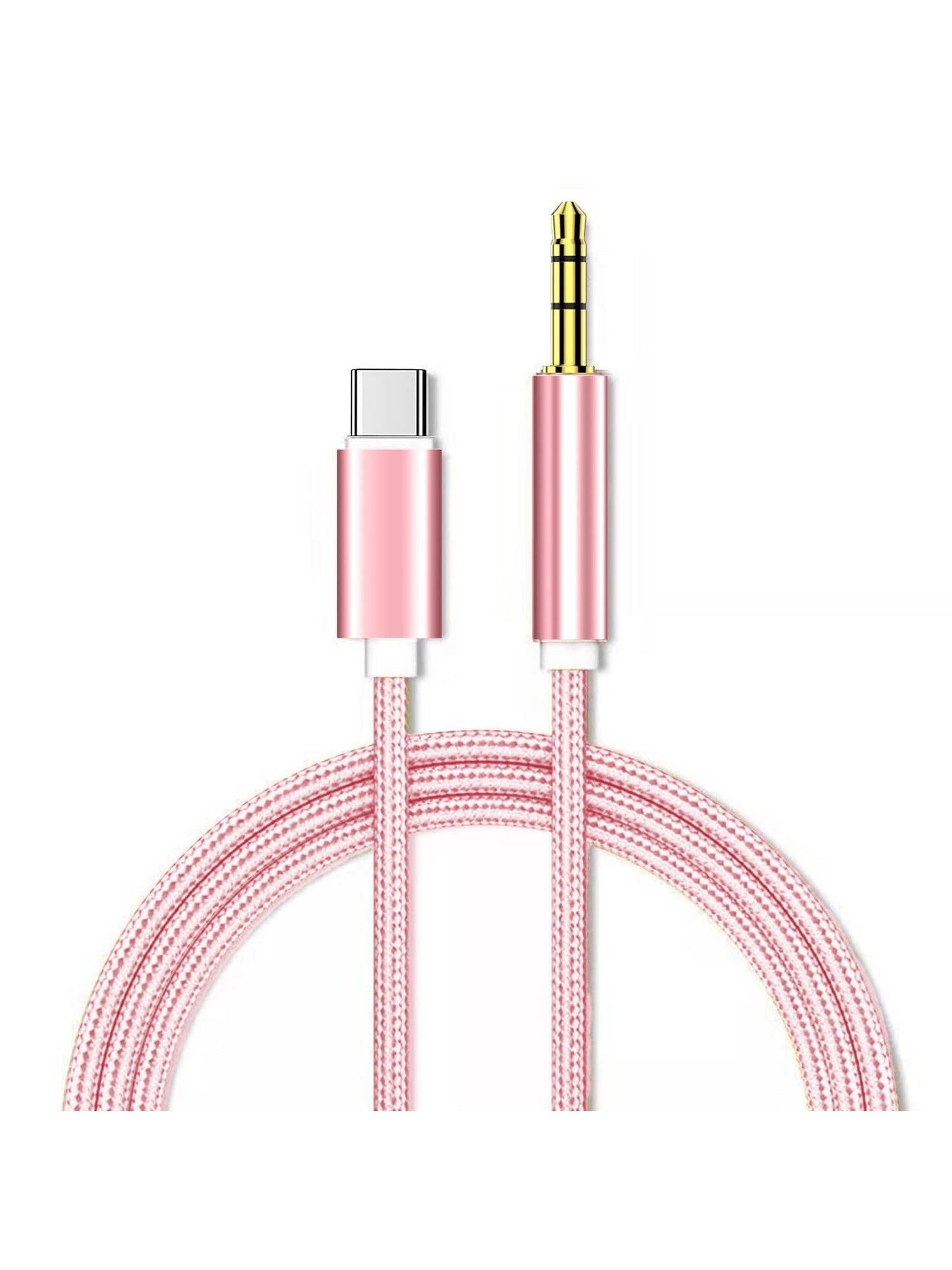 USB-C To Aux Cable 3.5ft, Type-C To 3.5mm Male Headphone Audio Jack Cord/Aux Jack Cable/3.5mm Headphone Car Stereo Cord For Car, Compatible With Compatibility Than Others USB C To 3.5mm Aux Cable Cor