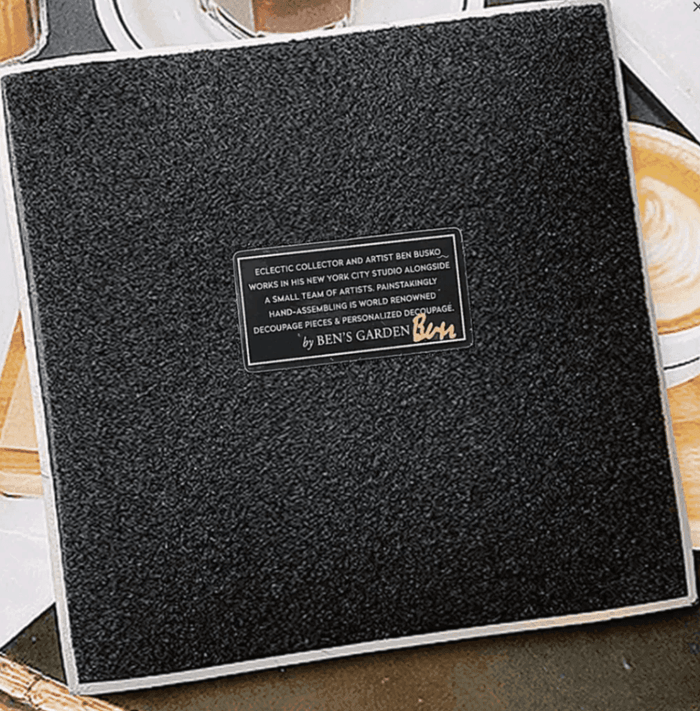 Why Not Have A Big Life Decoupage Glass Tray - Ben's Garden