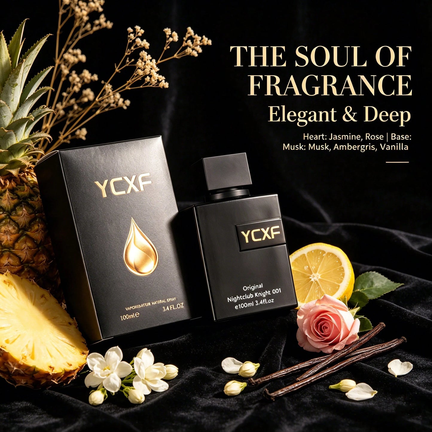YCXF Luxurious Women's Perfume, Featuring An Elegant Floral Gourmand Scent, 3.38 Oz Large Capacity, Long-Lasting Fragrance For 8 Hours, Suitable For Daily Use Or Dates, Designed Specifically For Women