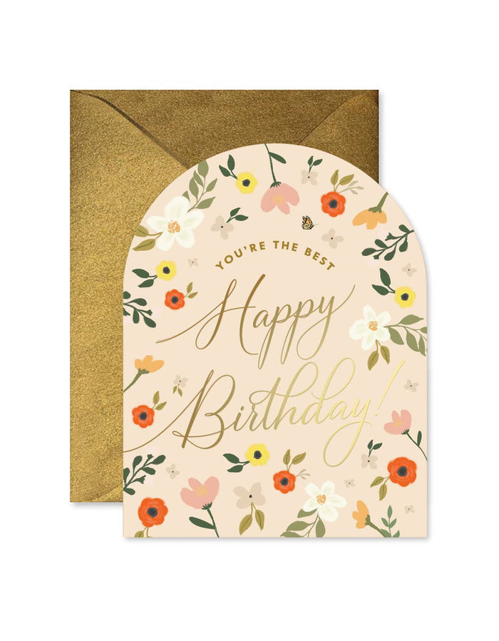 You're The Best Birthday Arch Greeting Card