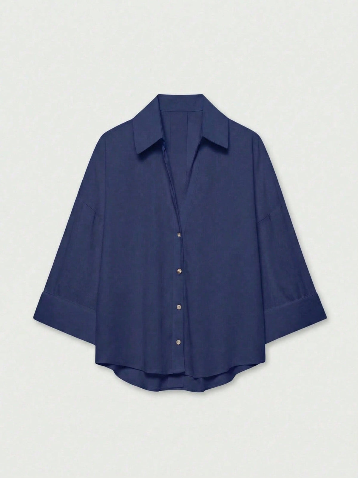 YROOE Women's Casual Versatile Blouse, Minimalist/Business Casual/Daily Commute/Simple Elegant, Fashion Casual Turndown Collar Wide Sleeve Shirt, Spring/Summer/Autumn/Winter