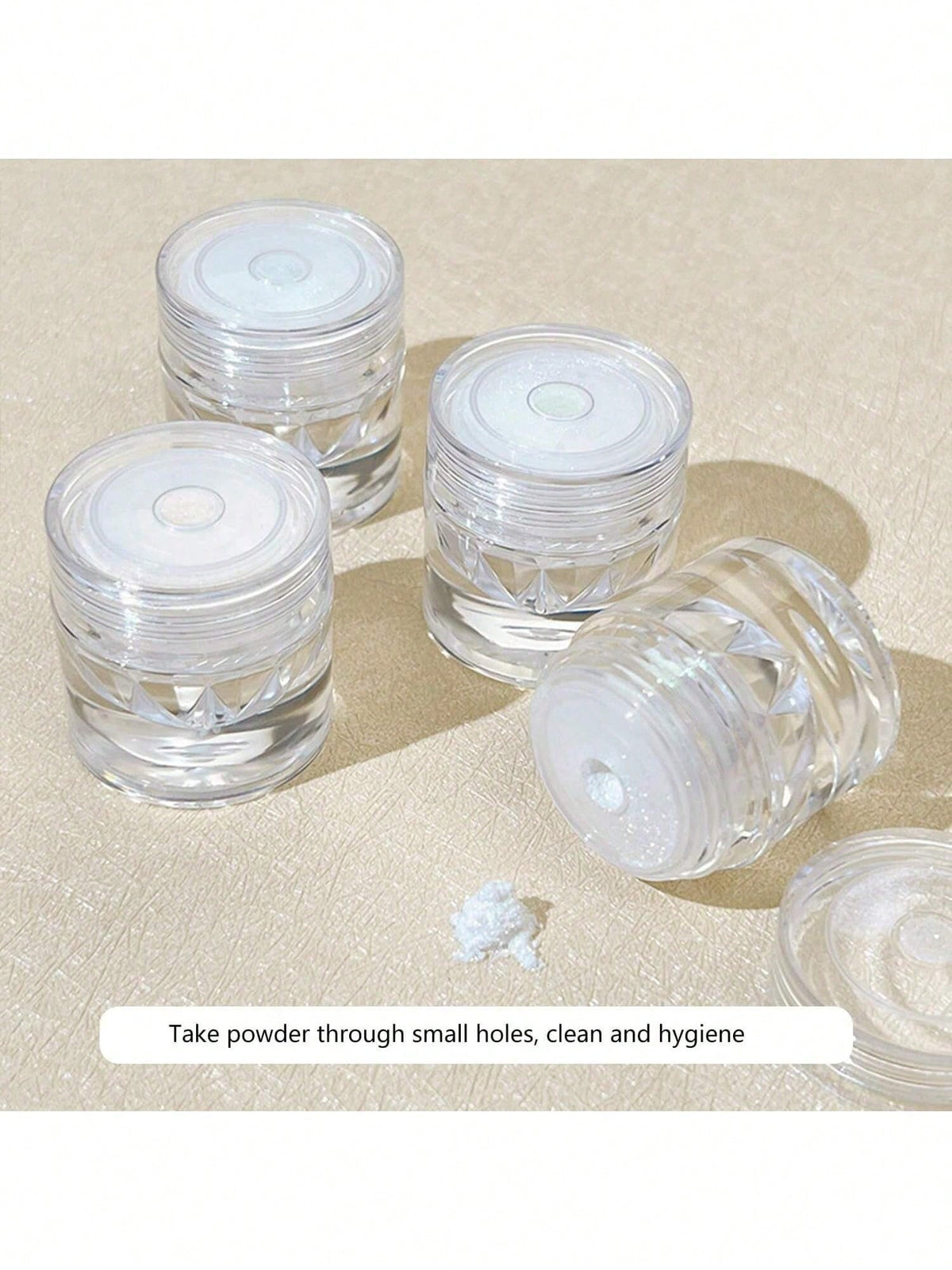 0.5g/Box Glazed Donut Pearlescent Chrome Powder 1PC Chrome Nail Powder Ice Transparent Aurora Chrome Nail Powder, High-Gloss Pearlescent Iridescent Glitter Powder Metallic Pigment
