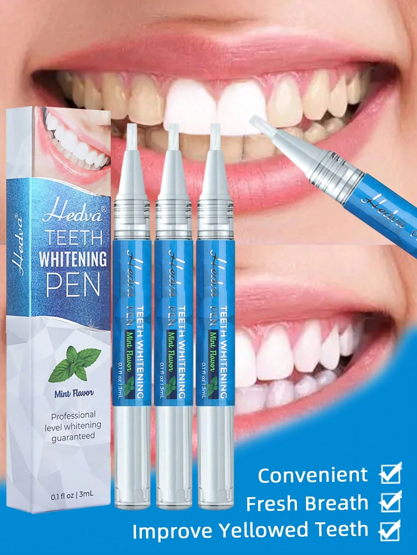 1/2/3/4pcs/Box Teeth Whitening Pen Teeth Whitening Gel Travel Kit, Removes Coffee/Tea Stains, Personal Oral Care, Gift For Women, Girls, Parents