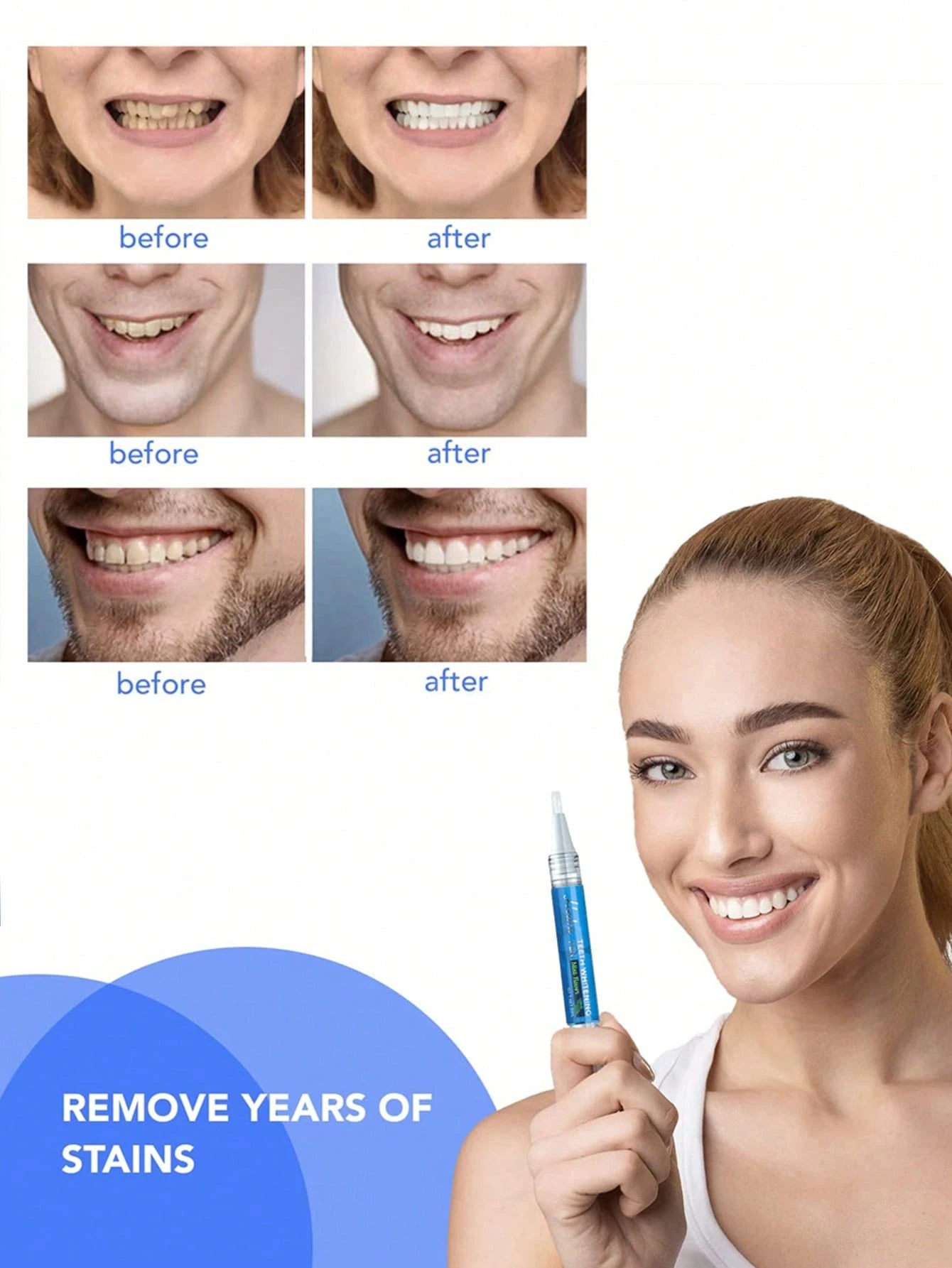 1/2/3/4pcs/Box Teeth Whitening Pen Teeth Whitening Gel Travel Kit, Removes Coffee/Tea Stains, Personal Oral Care, Gift For Women, Girls, Parents