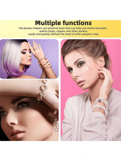 1/2/3/4PCS Bracelet Assist Wear Clip Jewelry Assistant Fastens And Hooks Device Jewelry Bracelet Necklace Watch Buckle Zipper