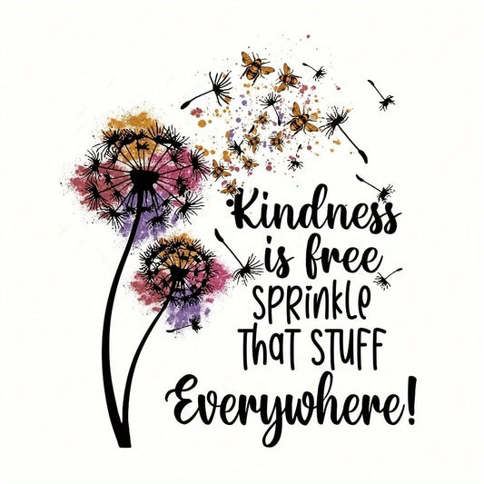 1/2/3/Pcs Colorful Dandelion Heat Transfer Iron-On Patch Stickers, DIY Handmade Art Clothing Fabric Decoration Stickers Suitable For DIY T-Shirts, Sweatshirts, Jeans, Backpacks, Handbags, Pillows, Bas