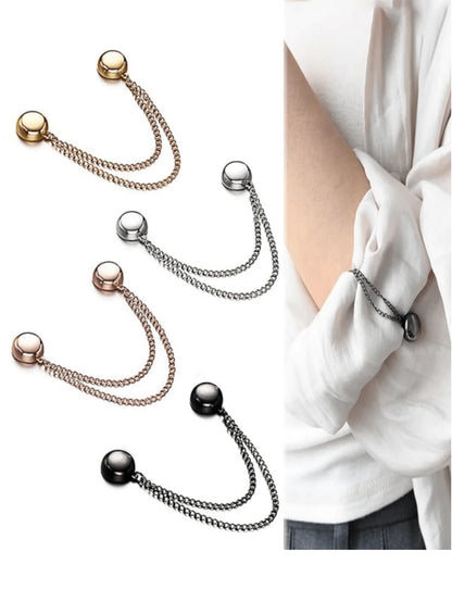 1/2/3 Pcs Multi-Functional Magnetic Clips, New Magnetic Clips, Strong Magnetic Scarf Clips With Chain, Multi-Purpose Magnetic Clothing Clips, Firmly Secure Clothing, With Chain Magnet, Suitable For Sc