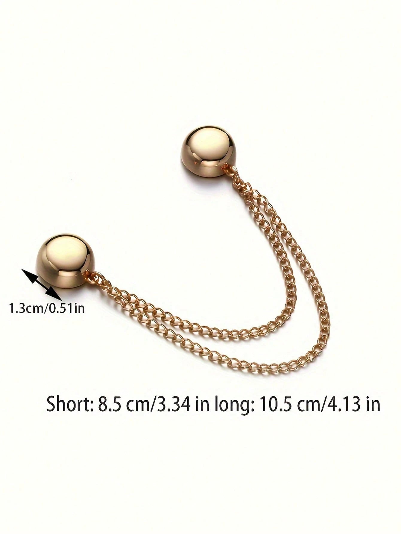 1/2/3 Pcs Multi-Functional Magnetic Clips, New Magnetic Clips, Strong Magnetic Scarf Clips With Chain, Multi-Purpose Magnetic Clothing Clips, Firmly Secure Clothing, With Chain Magnet, Suitable For Sc