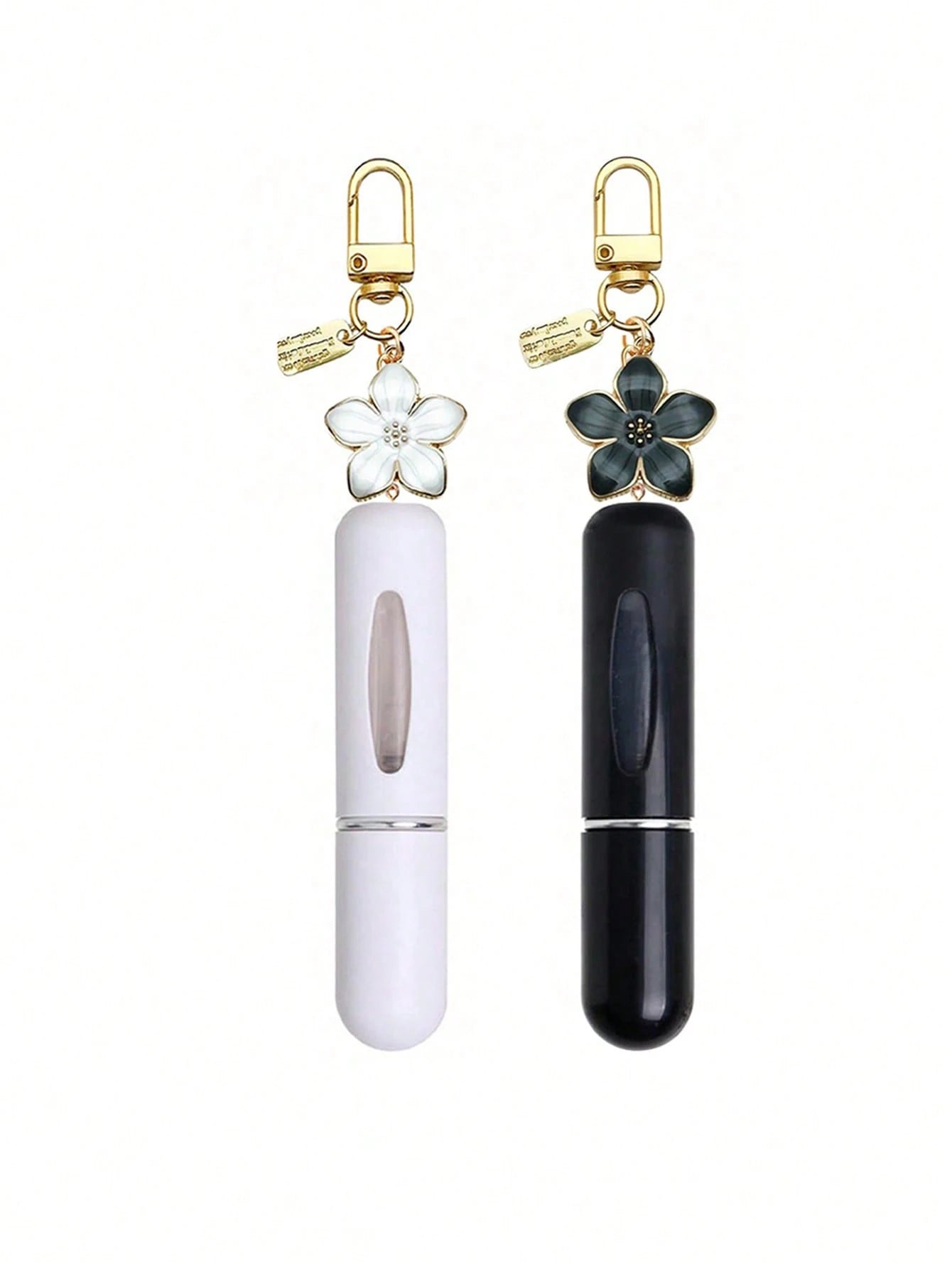 1/2/3pcs Summer Floral Pendant Perfume Spray Bottle, Refillable With Fragrance, Mini Portable Hydrating Essence Replacement Bottle, Gift For Female Friends Birthday/Holiday