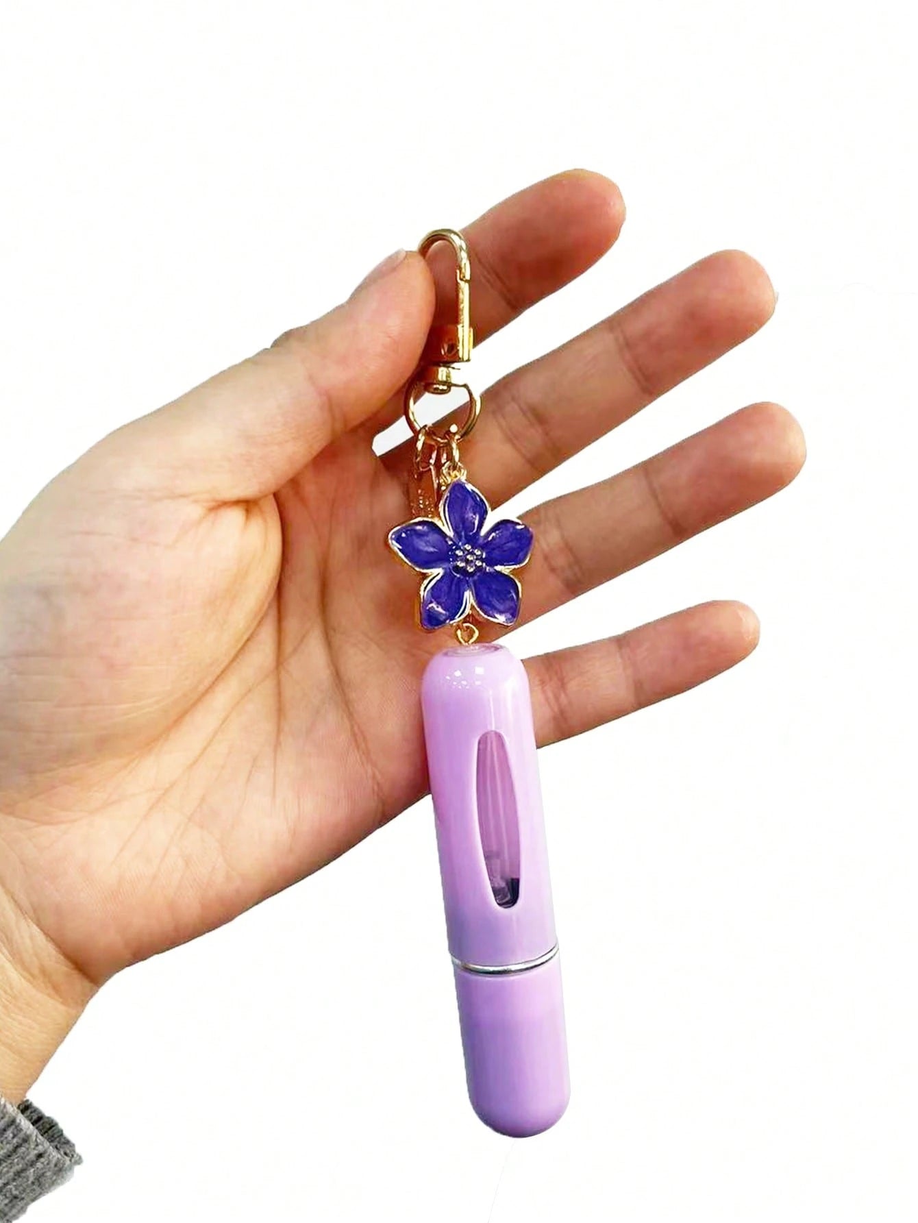1/2/3pcs Summer Floral Pendant Perfume Spray Bottle, Refillable With Fragrance, Mini Portable Hydrating Essence Replacement Bottle, Gift For Female Friends Birthday/Holiday