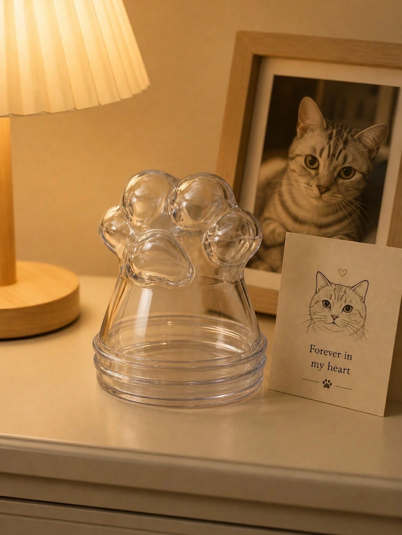 1/2/4/6pcs Cute Cat Paw Shaped Pet Hair Collection Can, Suitable For Collecting Various Pet Hair, Warm Gift For Cat Lovers And Pet Memorial, Unique Emotional Shopping Choice, Minimalist Display, Affec
