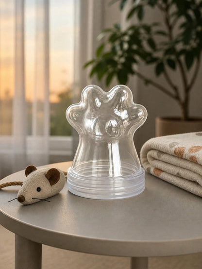 1/2/4/6pcs Cute Cat Paw Shaped Pet Hair Collection Can, Suitable For Collecting Various Pet Hair, Warm Gift For Cat Lovers And Pet Memorial, Unique Emotional Shopping Choice, Minimalist Display, Affec