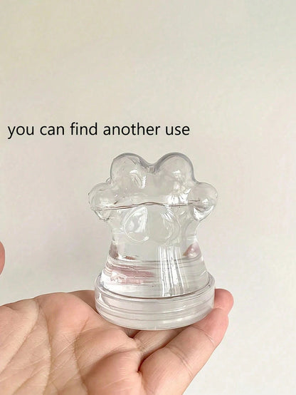 1/2/4/6pcs Cute Cat Paw Shaped Pet Hair Collection Can, Suitable For Collecting Various Pet Hair, Warm Gift For Cat Lovers And Pet Memorial, Unique Emotional Shopping Choice, Minimalist Display, Affec