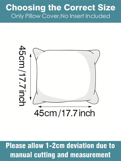 1/2/4pcs Bohemian Style Geometric Pattern Pillow Covers, 2D Flat Print, Luxury Silver Black, Farmhouse Style Decorative Pillow Covers, Suitable For Various Room Types- Pillow Insert Not Included, Geo