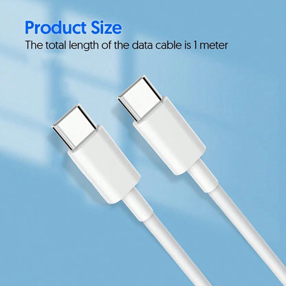 1/2/5 Packs USB C To USB C Fast Charging Cable, 3.3ft/100cm Type-C High-Speed Data Transfer Cable Compatible With IPhone 17 Pro Max/17 Pro/17/16 Pro Max/16 Pro/16/15 Pro Max/15 Pro/15 Plus/15