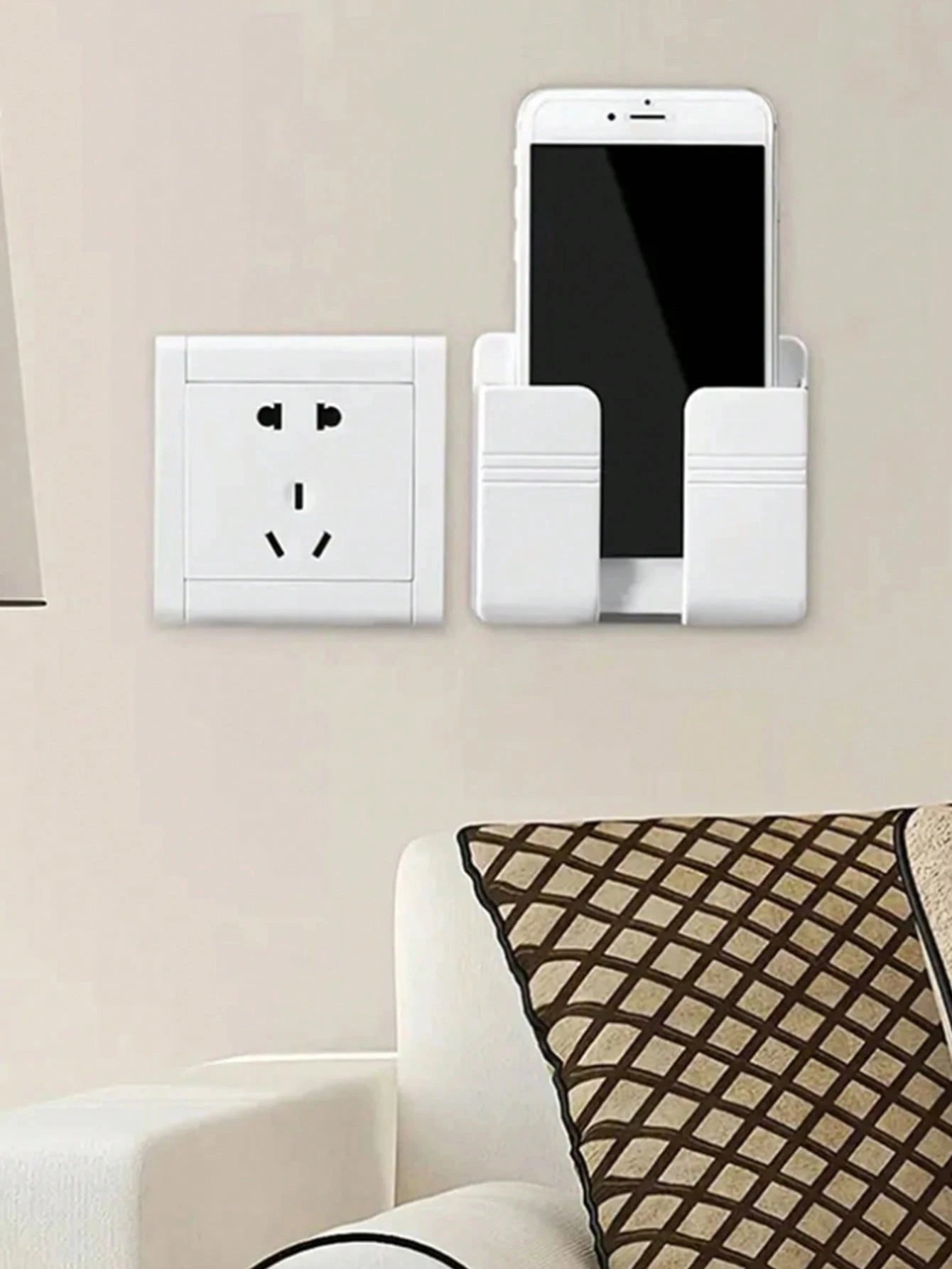 1/2/6 Hole Phone Stand, Wall-Mounted Bracket, Remote Storage Box, Charging Bedside Rack, Phone Support Stand, Phone Stand Base, Phone Stand, Sports Phone Stand, Non-Slip Phone Stand, Foldable Phone St