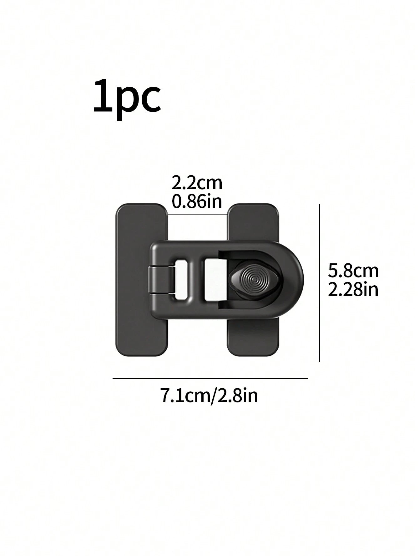 1/2pcs Easy Install Self-Adhesive Fridge/Oven Safety Lock- No Drilling Required, Child Safety Design, Comes With Strong Residue-Free Sticker