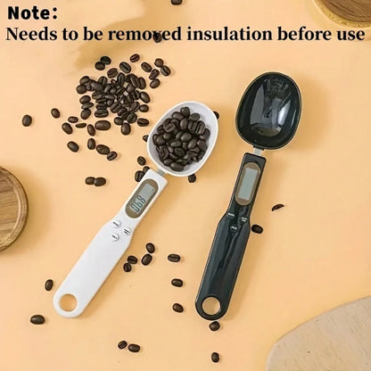 1/2pcs Electronic Kitchen Scale, 0.1g-500g LCD Display Digital Weighing Spoon, Battery Powered, ABS Material, Outdoor Home Kitchen Accessories