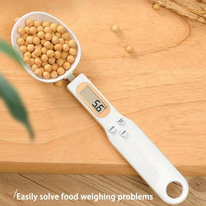1/2pcs Electronic Kitchen Scale, 0.1g-500g LCD Display Digital Weighing Spoon, Battery Powered, ABS Material, Outdoor Home Kitchen Accessories